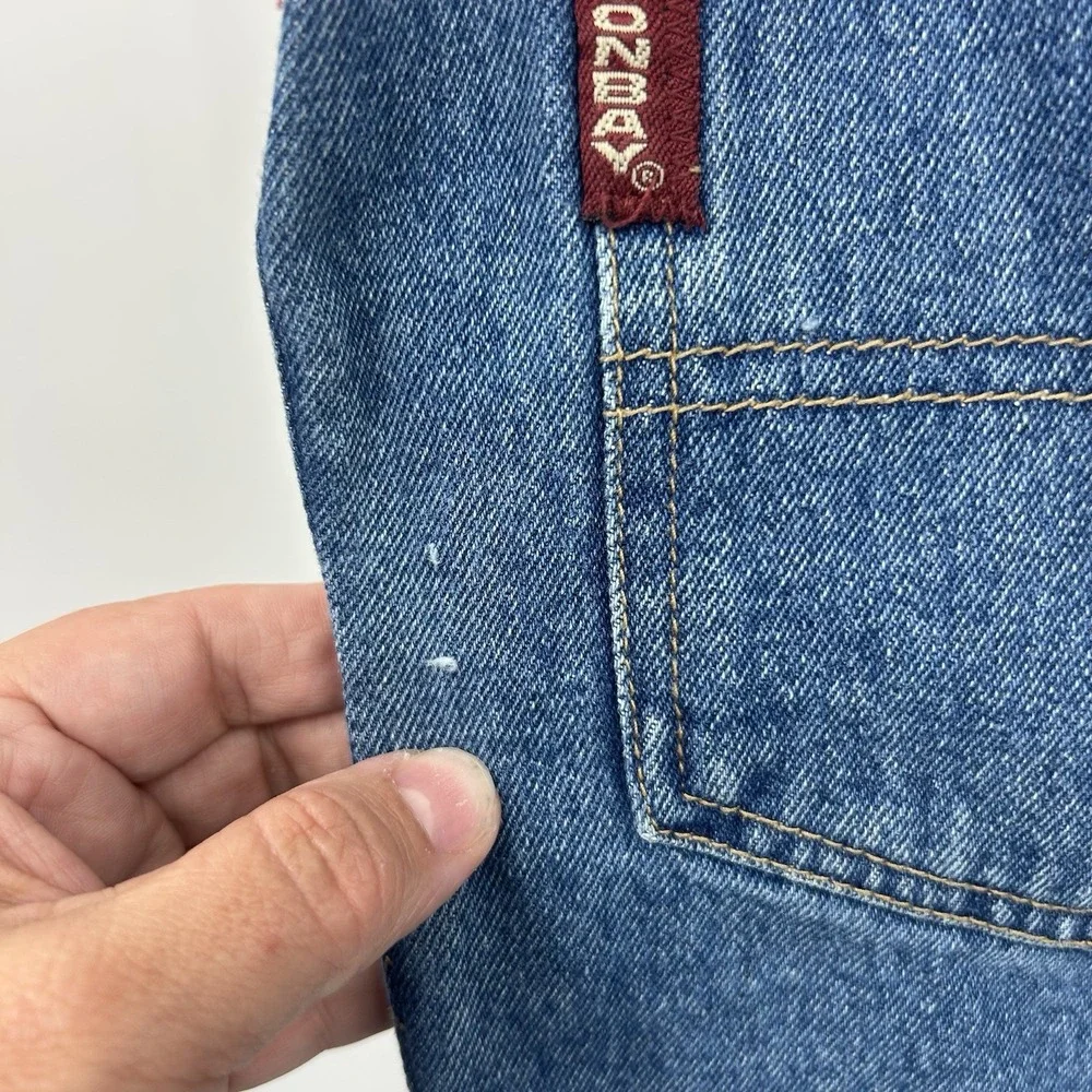 Vintage 90s Unionbay Kids L Denim Overalls Plaid Carpenter Grunge Boys Girls